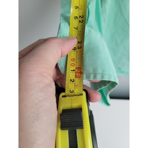 Love Moschino Mint Green Cotton Shirt Spellout Big Logo Size S - Picture 7 of 7